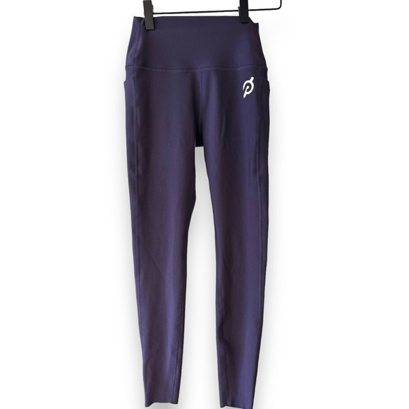Peloton High-Waisted Purple Workout Leggings Athletic Yoga Pants Sz XS - Picture 1 of 7
